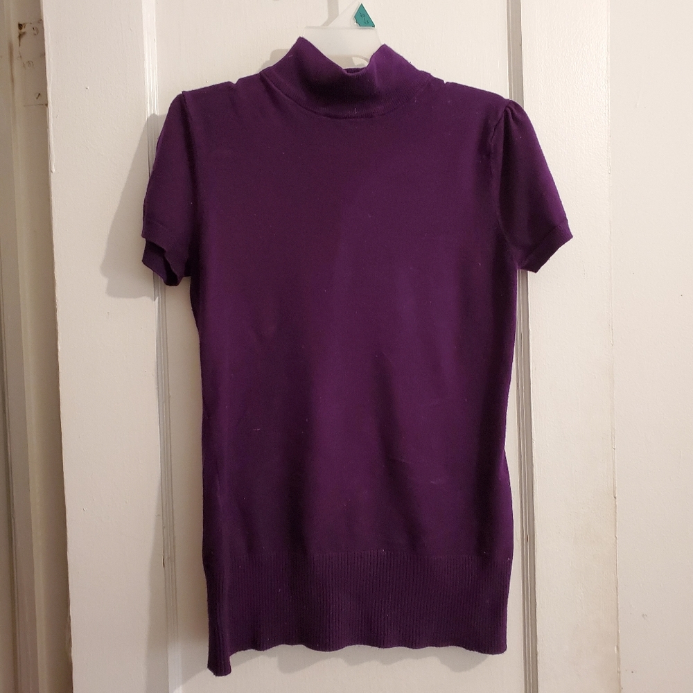 Deep Purple Half Turtleneck
